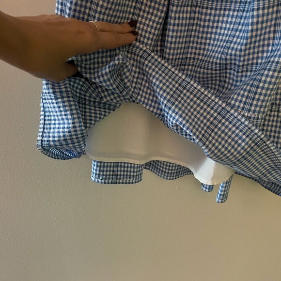 Ever New gingham mini dress with puff sleeves - Picture 5 of 6